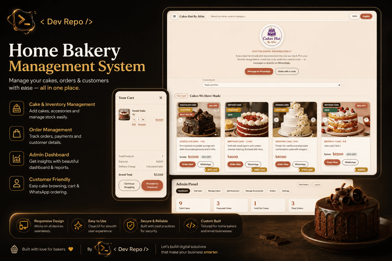 Home Bakery Management System